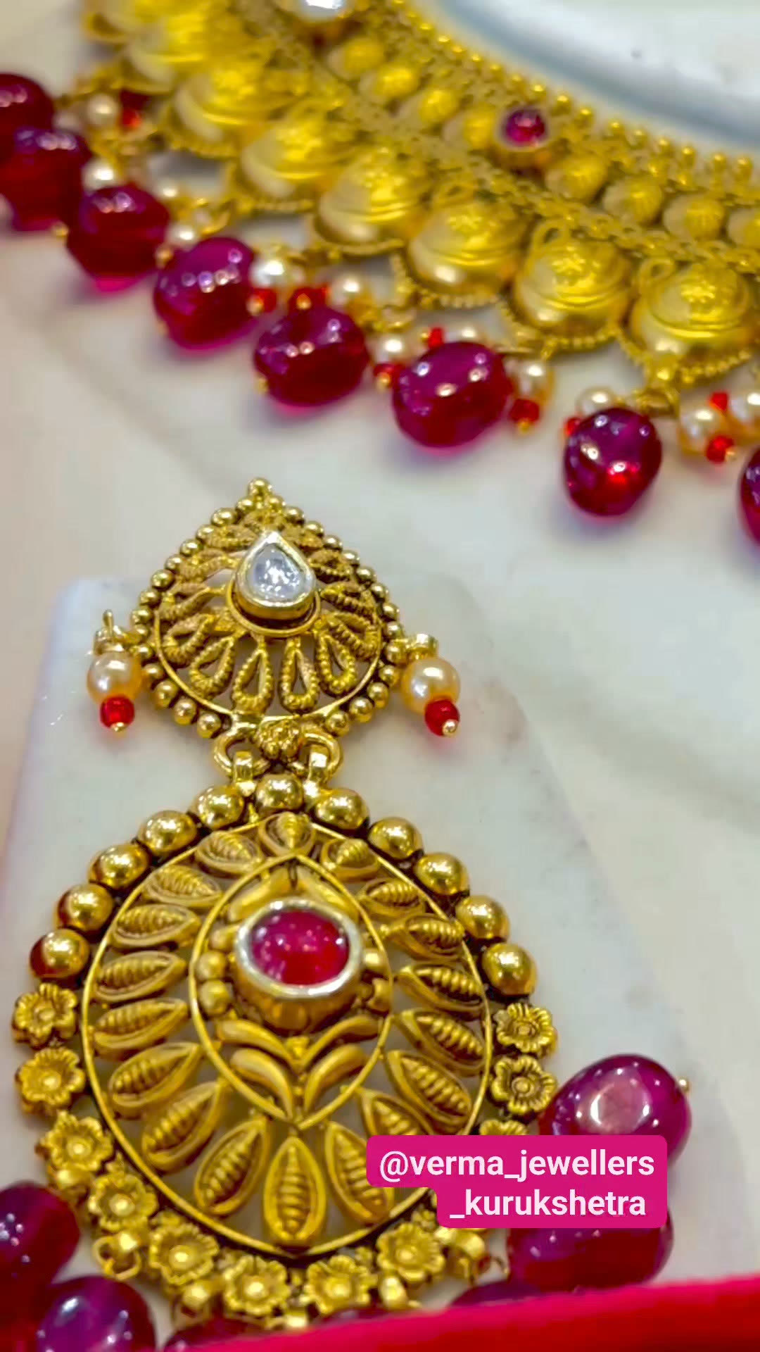Ruby & Pearl Necklace